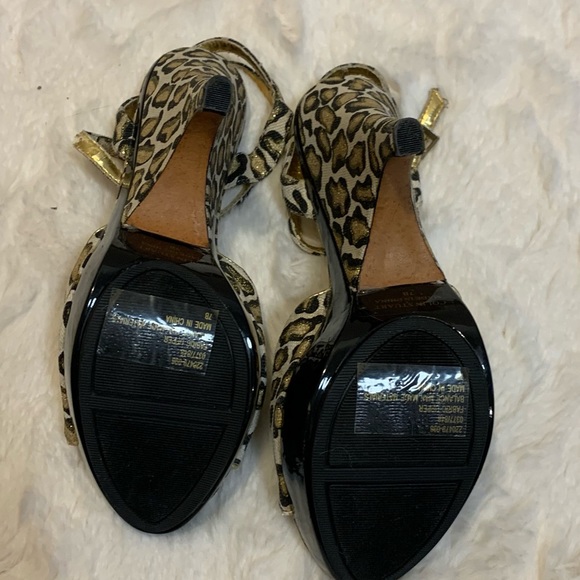 Colin Stuart Cheetah Print Platform Wedge Platform Women’s Heels - Picture 7 of 7